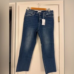 Vervet NWT Size 31 straight, crop jean